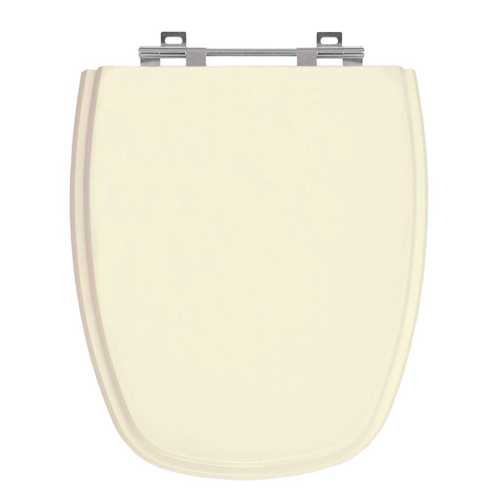 Assento Sanitário Monte Carlo Creme Tampa para Vaso Deca de Madeira Laqueada