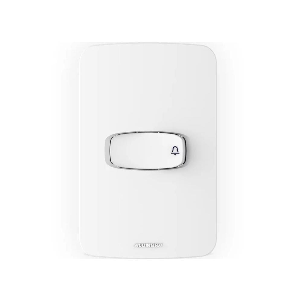 Conjunto Pulsador Campainha 4X2 Branco Gracia 85328 Alumbra