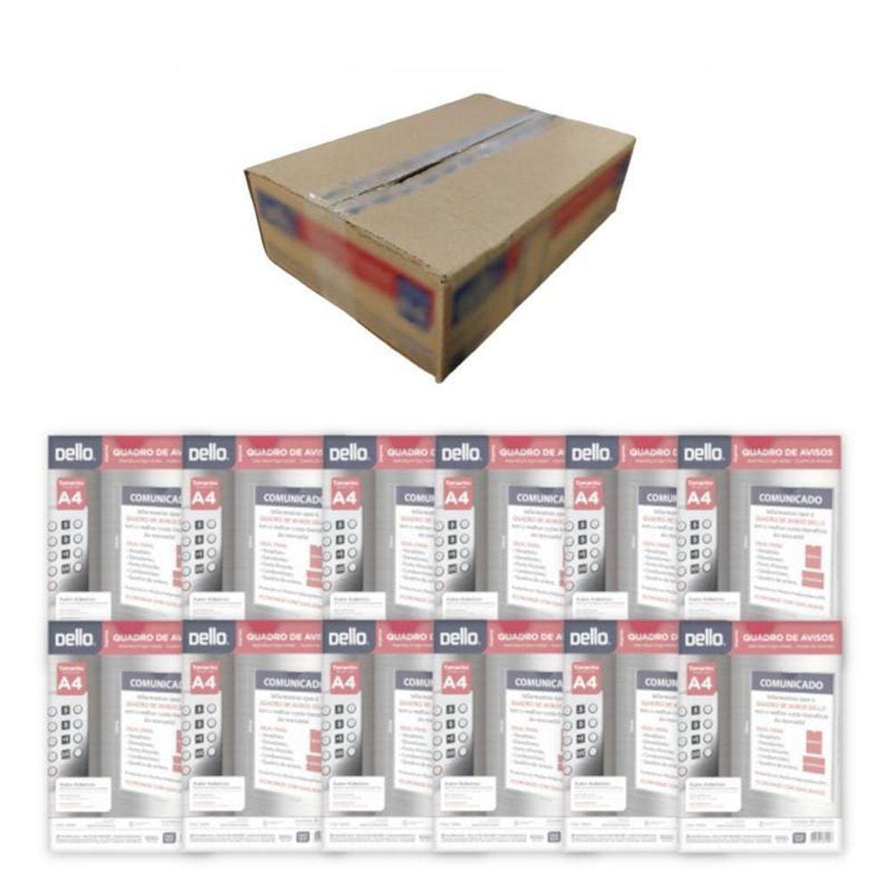 Quadro De Avisos Multiuso Display A4 Cristal 12Un - Dello