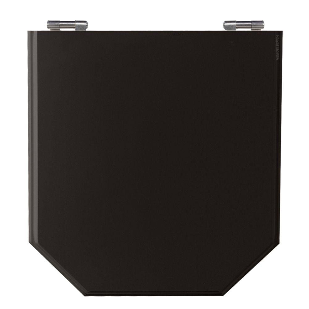 Assento Sanitário Atrium Preto Tampa para Vaso Incepa de Madeira Laqueada