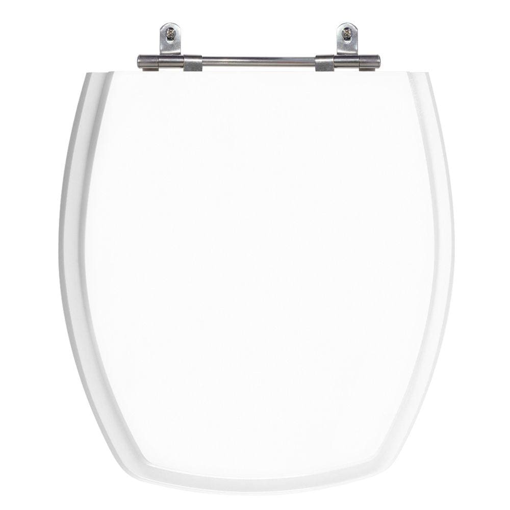 Assento Sanitário Thema Branco Tampa para Vaso Incepa de Madeira Laqueada