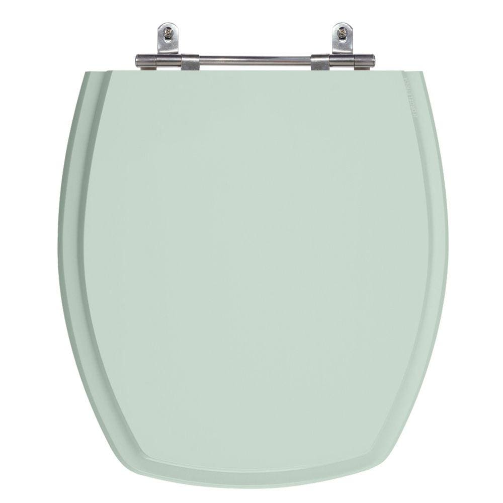 Assento Sanitário Thema Verde Água Tampa para Vaso Incepa de Madeira Laqueada