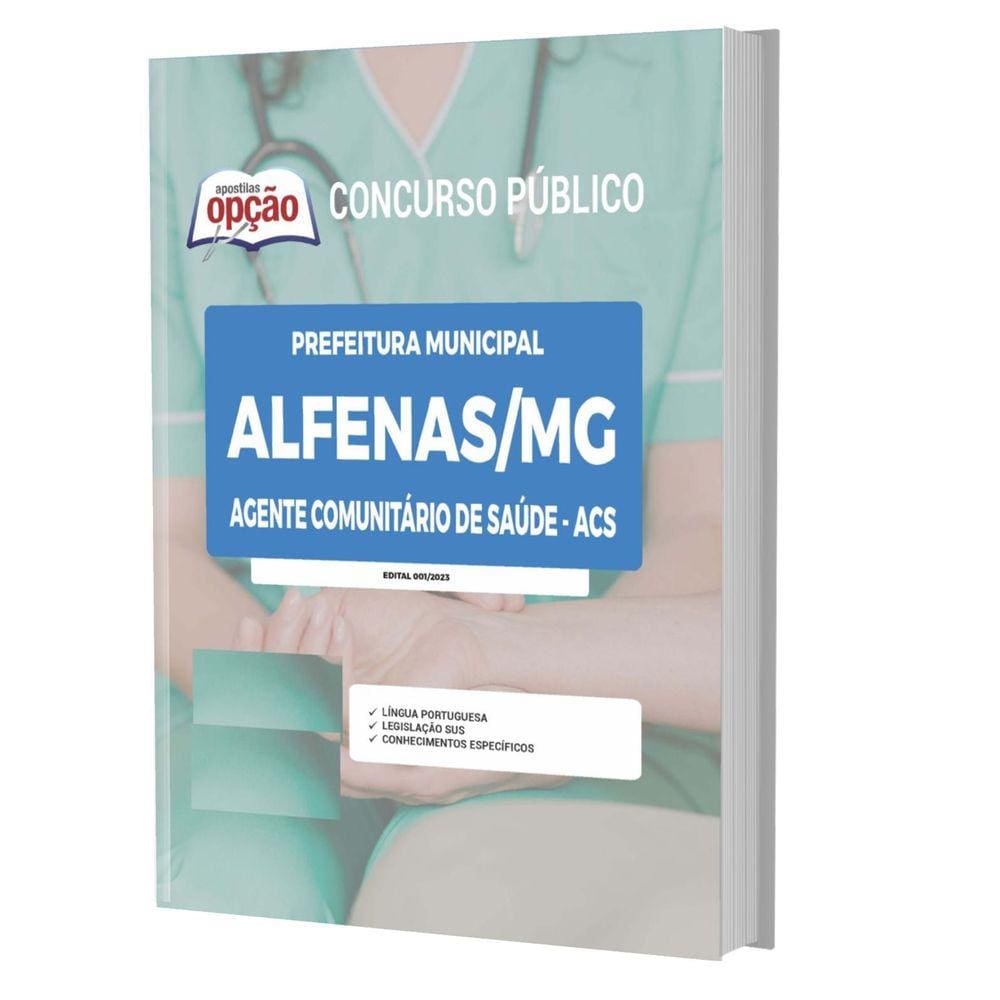 Apostila Concurso Alfenas Mg 2023 Agente Comunitário Saúde