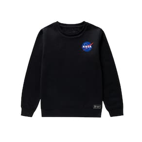 Blusão Moletom Infantil Nasa Personalizado sem Capuz gola Redonda