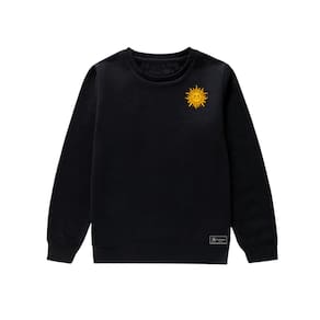 Blusão Moletom Infantil Sol Personalizado sem Capuz gola Redonda