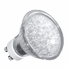 Lâmpada Dicróica Mr16 Led Gu10 1W 18 Leds 220V Cor Da Luz Branco Quente