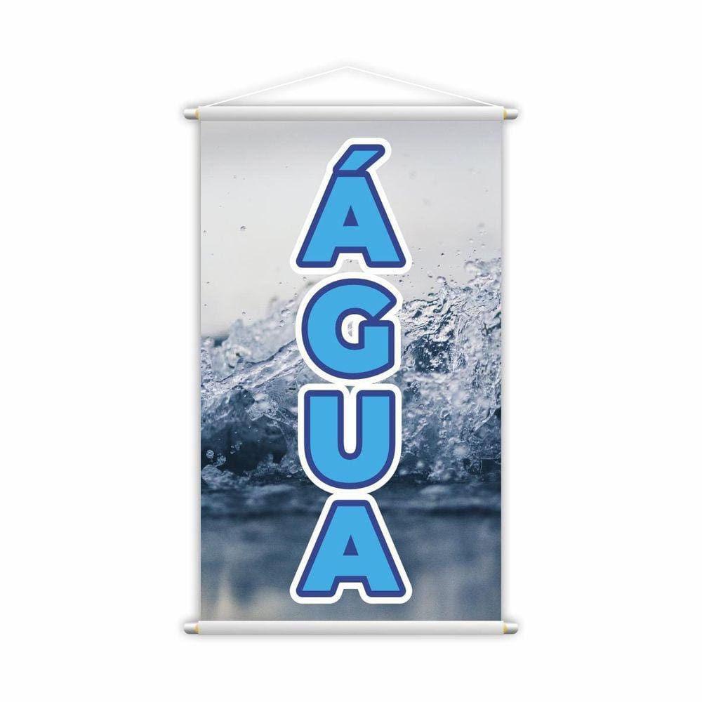 Banner Água Garrafa Bebida Venda Conveniência Lona Grande
