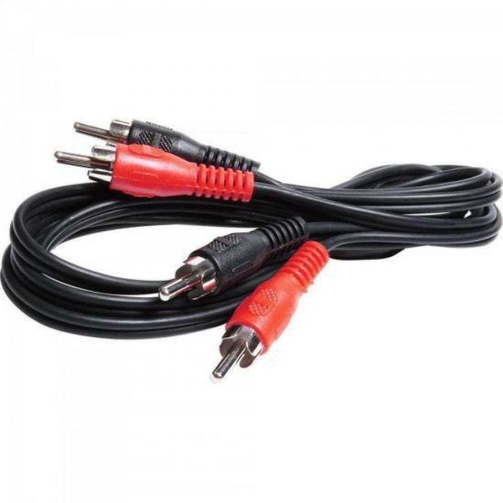Cabo 2 Rca Macho X 2 Rca Macho 1,8m Cbrc0003 Preto Storm