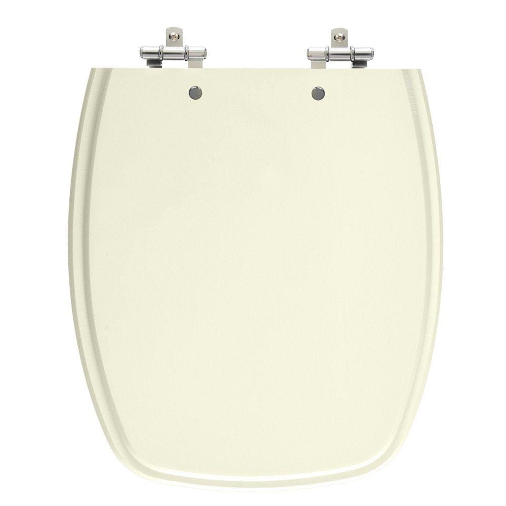 Assento Sanitário Stylus Bege Claro (Pergamon) Tampa Para Vaso Celite de Madeira Laqueada