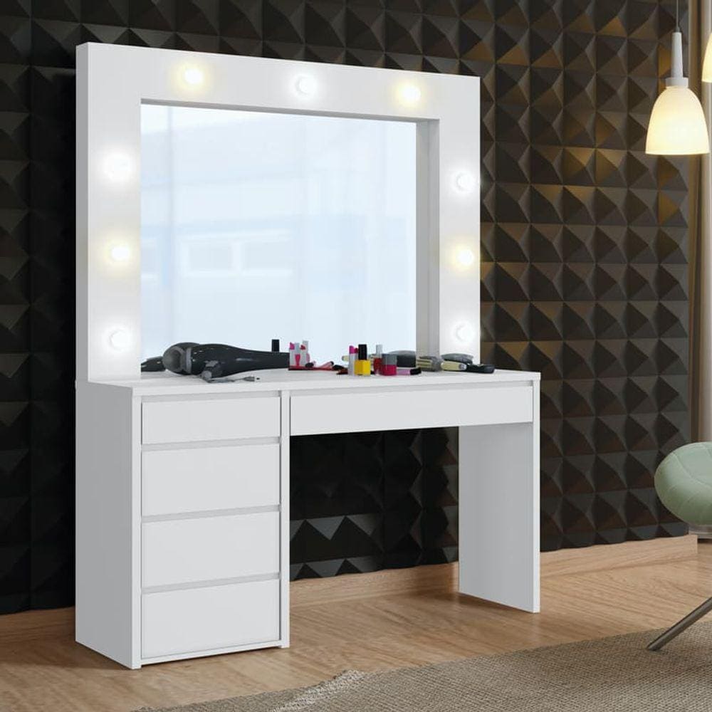 Camarim com Lâmpadas de LED - Berlim-Branco - Mavau Móveis