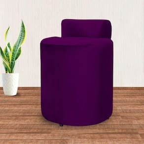 Puff Athena Veludo Roxo - Vallisa Decor