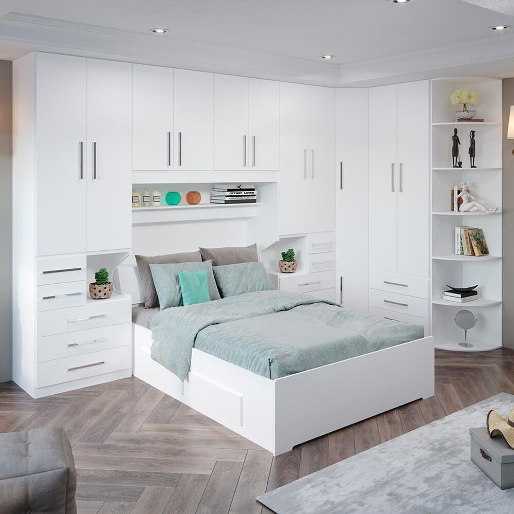 Dormitório Queen Size Sem Cama 1344S Branco