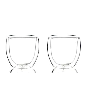 Conjunto 2 Copos De Café Parede Dupla 250ml Borossilicato