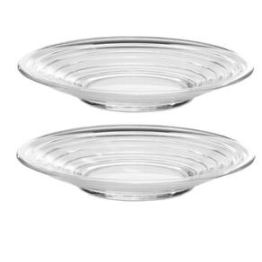 Jogo 2 Pratos Vidro Ondulado 17cm Cozinha Aino Aalto Iittala