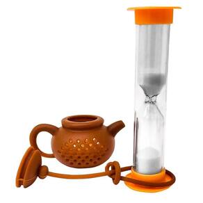 Conjunto 2 Em 1 Infusor De Chá Estilo Cesta Com Timer Prana