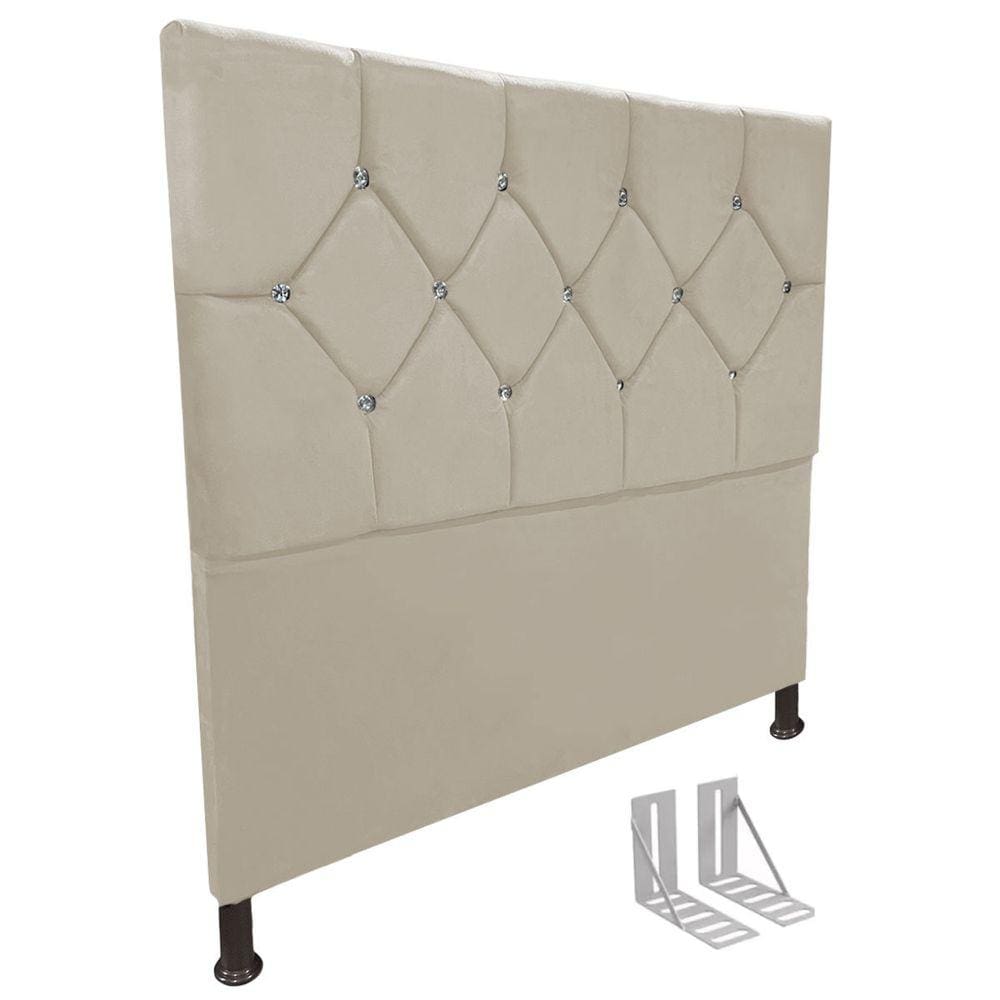 Cabeceira de Cama Box Queen Estofada Maju + Frame - Cores