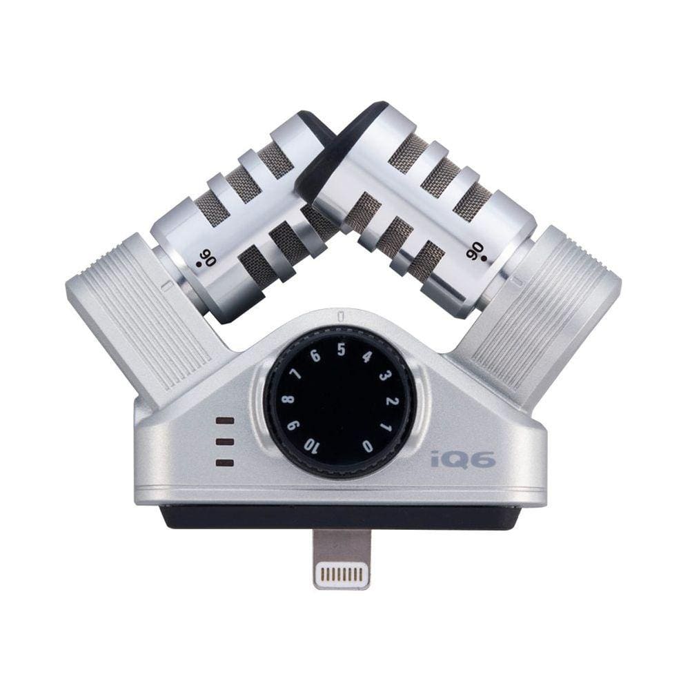 Microfone Zoom Iq6 Stereo Silver