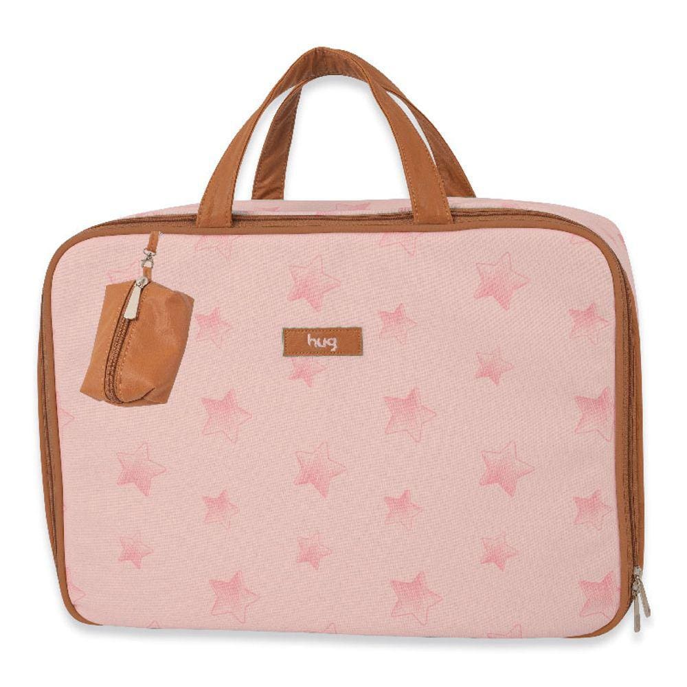 Mala Maternidade Céu Estrelado Hug Cor Rosa