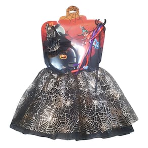 Kit Fantasia de Bruxa Bruxinha Infantil - 3 Pçs