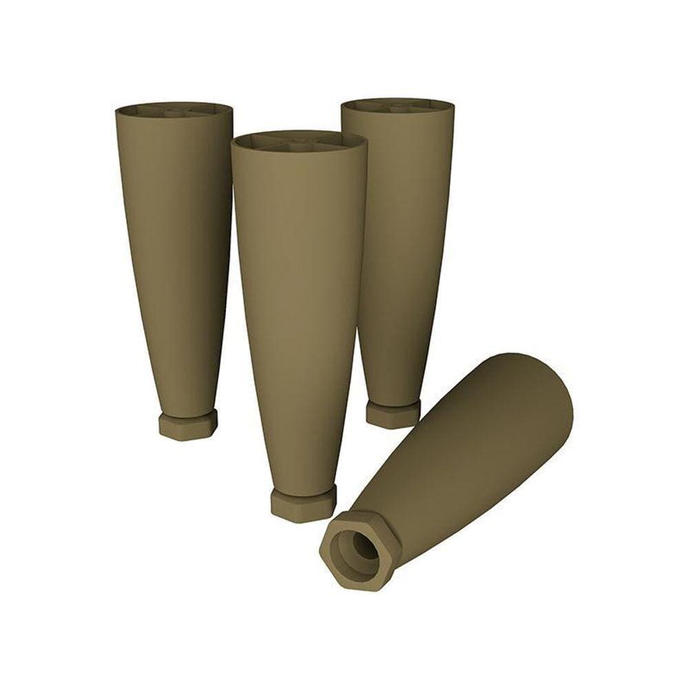 Kit 4 Pés Cônicos para Cozinha Americana - Móveis Henn
