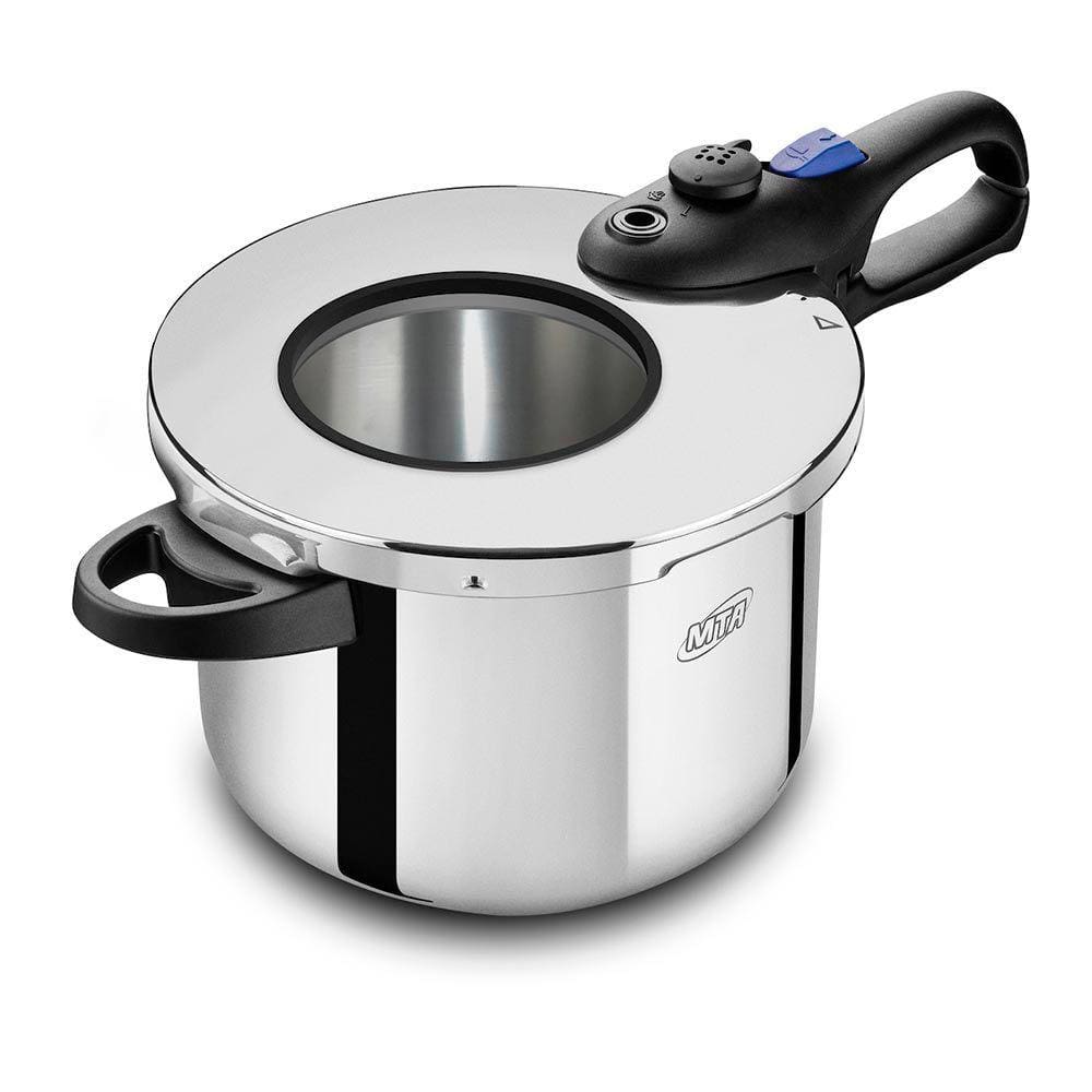 Panela De Pressão Em Aço Inox Premium Com Visor 6L -  Mta