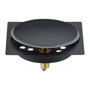 Ralo Click Up Quadrado Inox 15X15 Lavabo Veda Cheiro Black