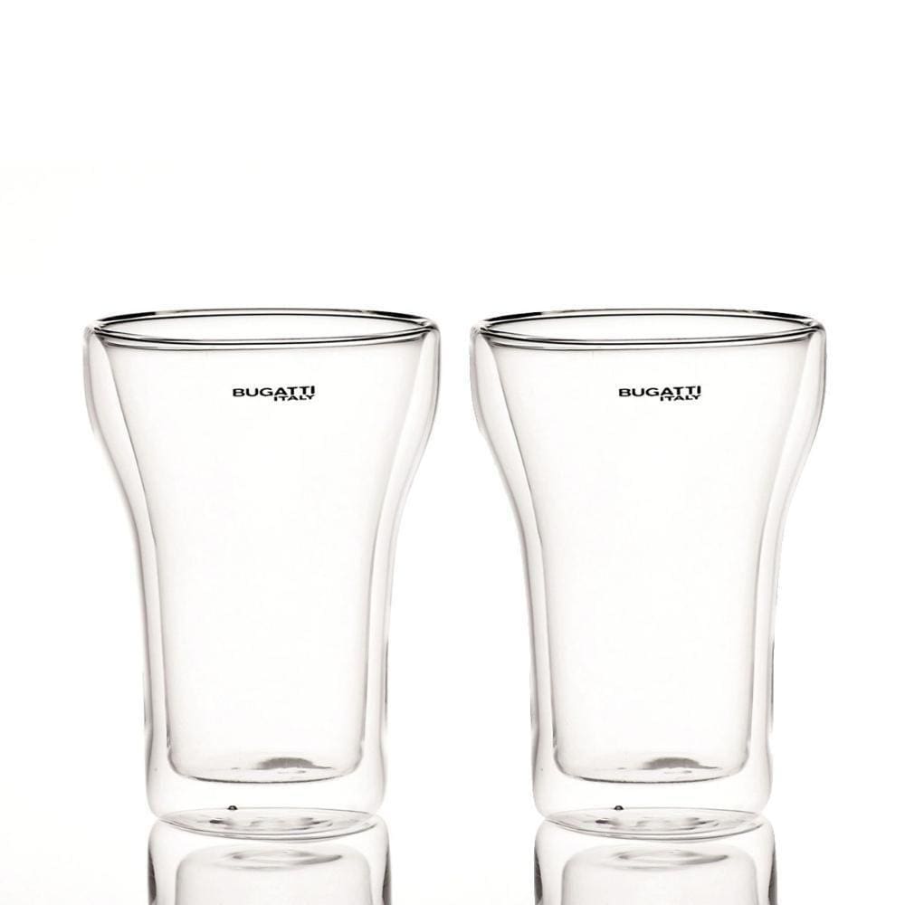 Conjunto 2 Copos Parede Dupla Suco Drink 350ml Bugatti