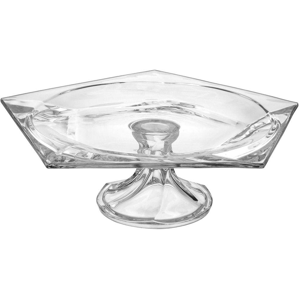 OASIS CENTRO MESA 11x33x33cm VIDRO TRANSP COM PÉ