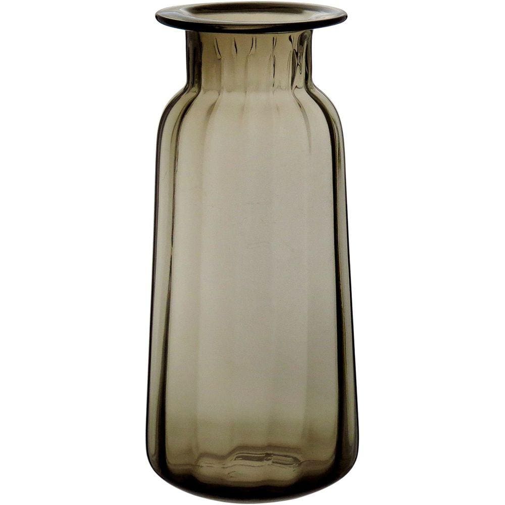 VASO 31x12x12cm VIDRO ÂMBAR