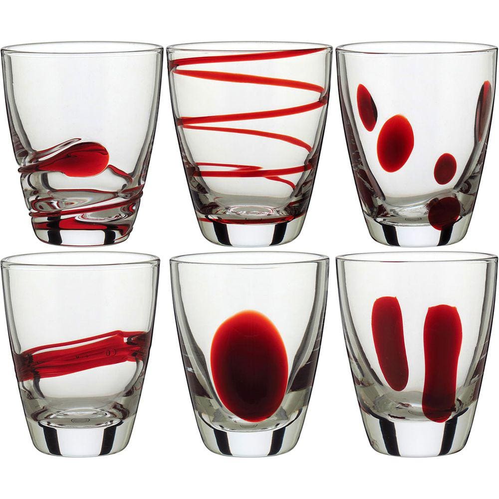 COPO LICOR 7x6x6cm 90ml VIDRO TRANSP 6PÇ