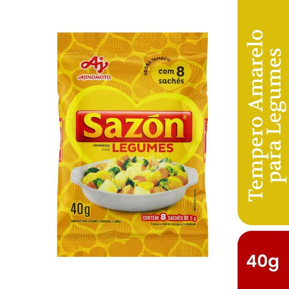 Tempero Em Pó Sazón Profissional Sabor Legumes 40g