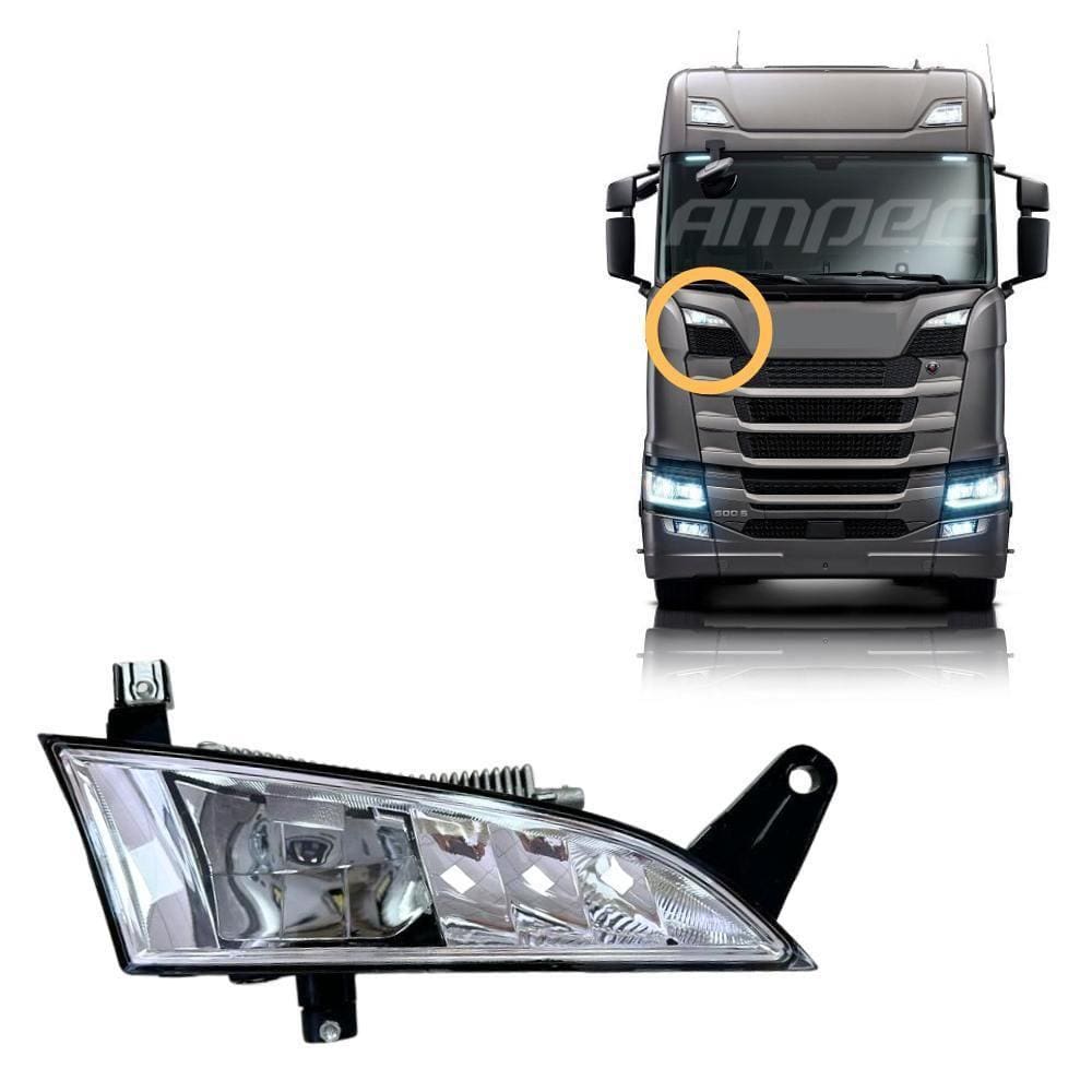 Farol Auxiliar Grade Led Compatível Scania S6 Ntg Direito