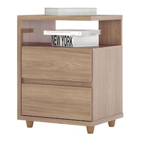 Mesa de Cabeceira Campeche 2 Gavetas Henn D07-10