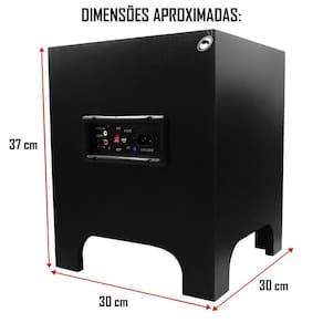 Caixa Subwoofer Amplificada 8`` Polegadas Home Theater Swh