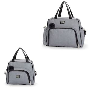 Kit Bolsa Maternidade 2 Peças Barcelona Hug Cor Cinza