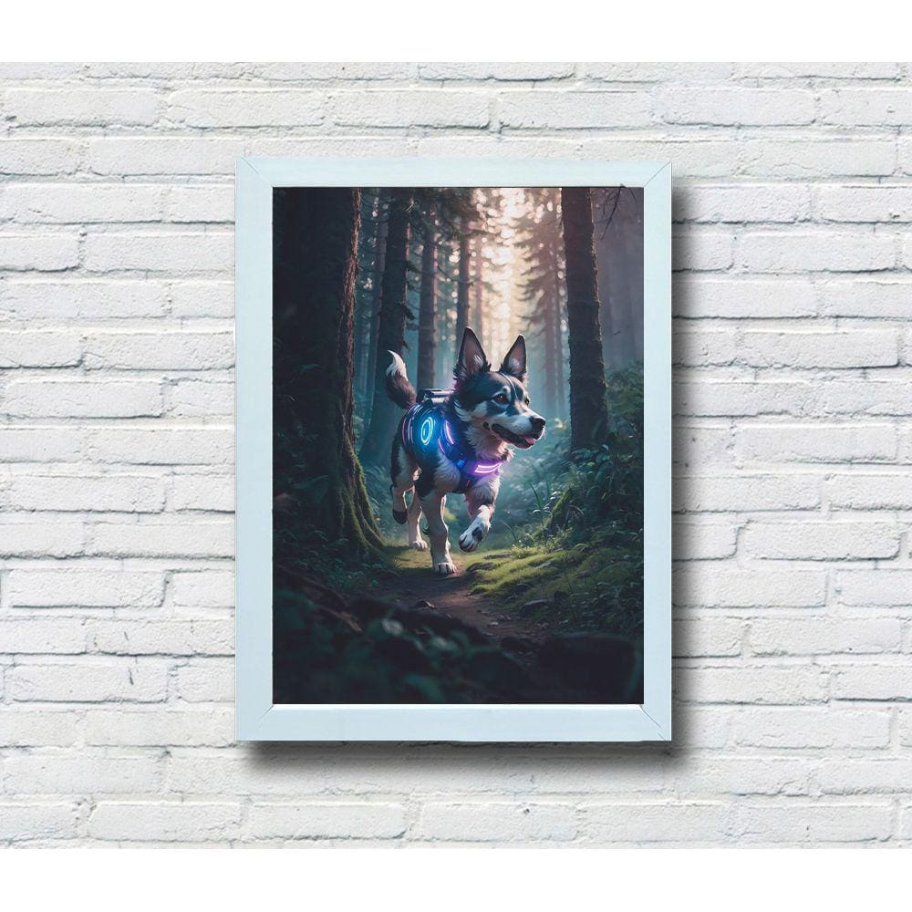 Quadro Decorativo MDF Cyber Dog