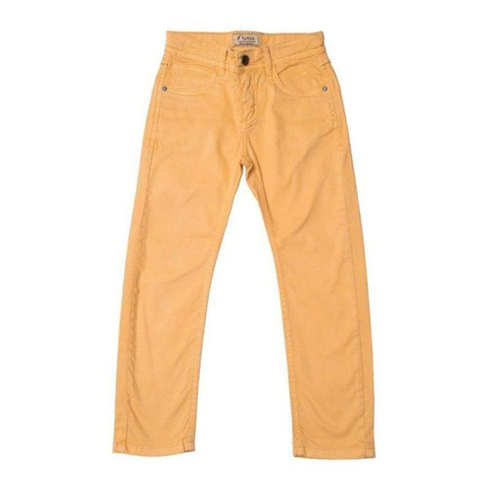 Calça Jeans Infantil Masculina Mostarda Toffee - Nº01