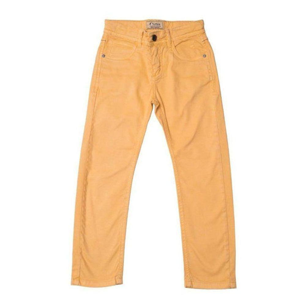 Calça Jeans Infantil Masculina Mostarda Toffee - Nº06