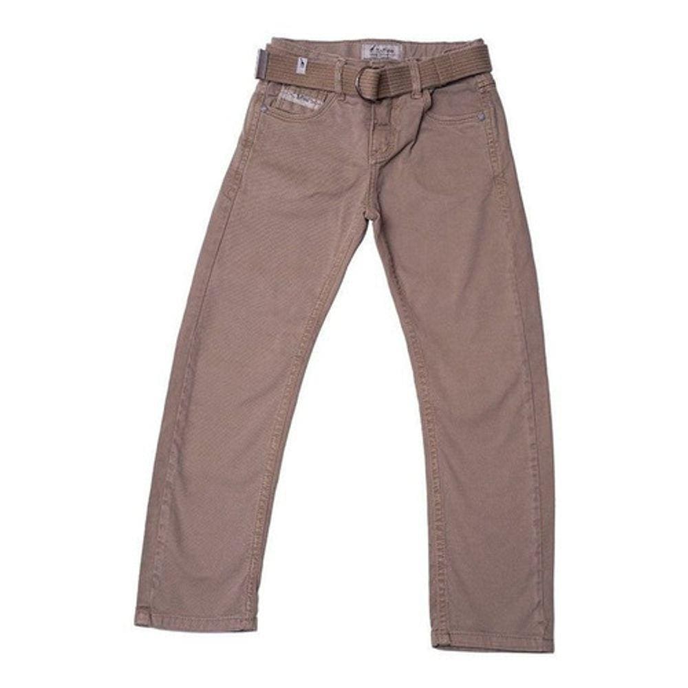 Calça Jeans Infantil Masculina Toffee Cor Caqui - Nº03