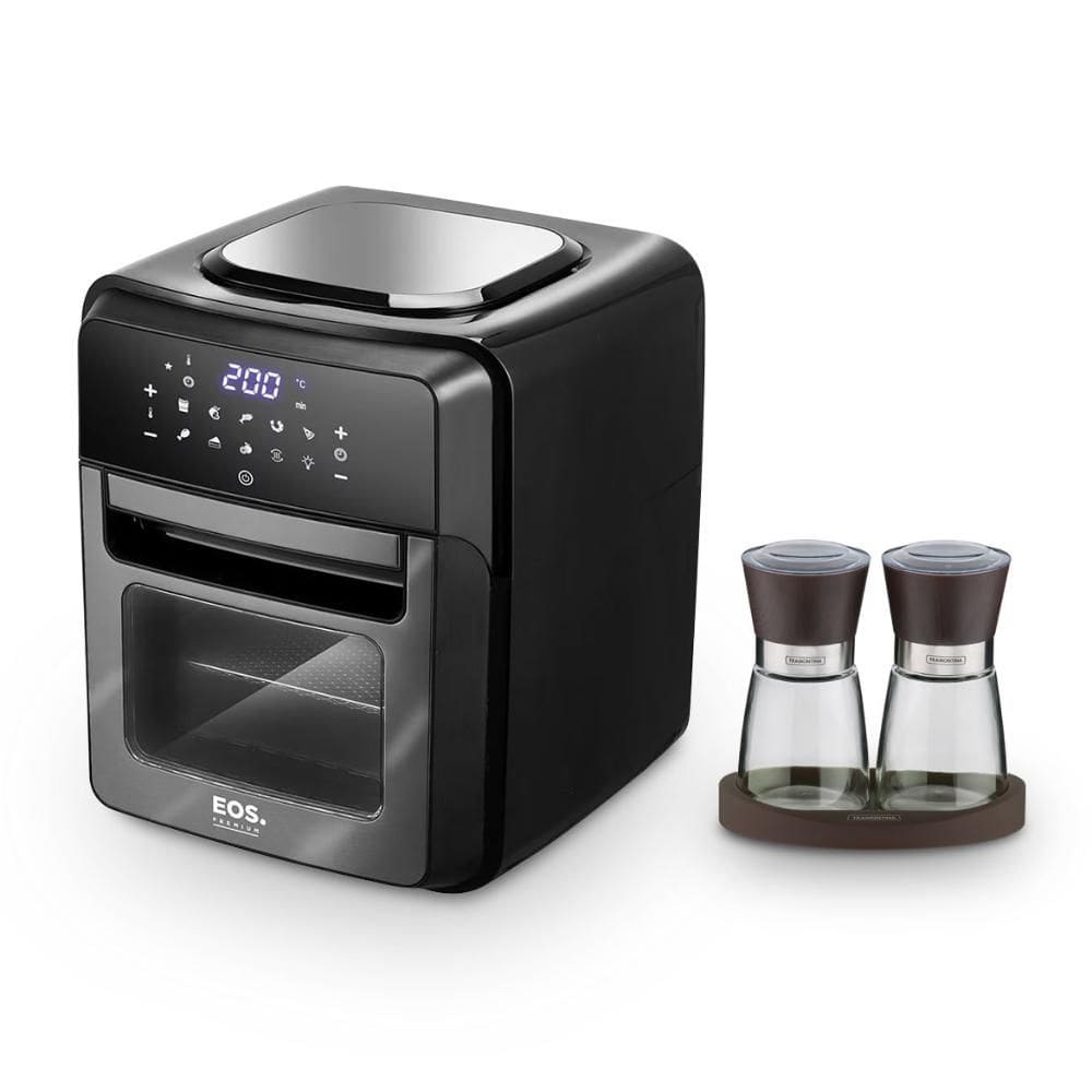 Fritadeira Sem Óleo Air Fryer Toutch Eaf12t 127v Eos Com Moedor Sal e Pimenta Churrasco Tramontina