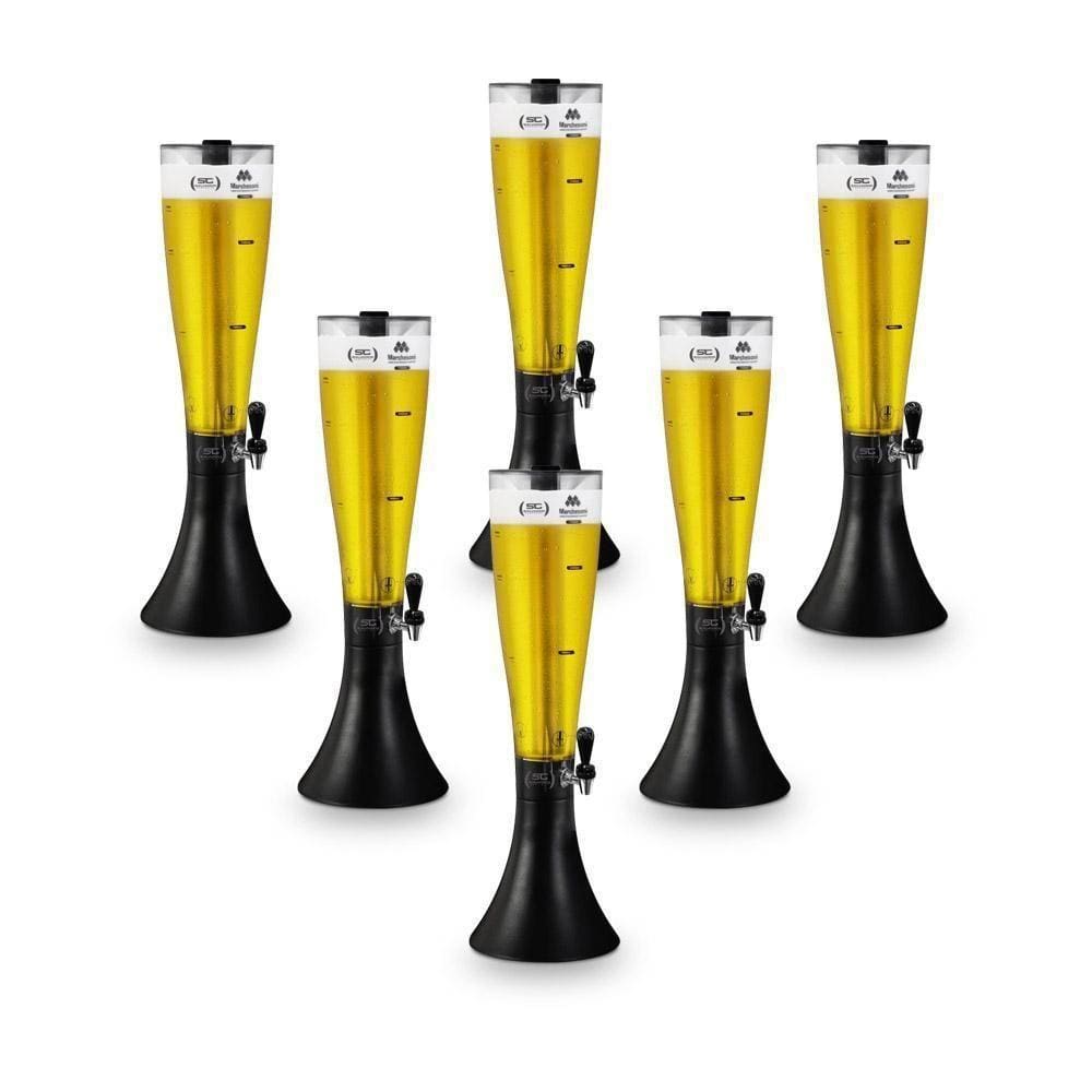 Kit - 6 Torres De Chopp Tulipa 3,5l Super Gelada - Marchesoni