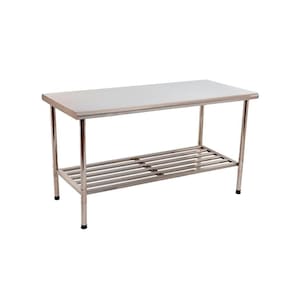 Mesa Bancada Apoio 1,90l X 0,70p X 0,90a Total Inox 430 Desmontável Multiuso - Imeca