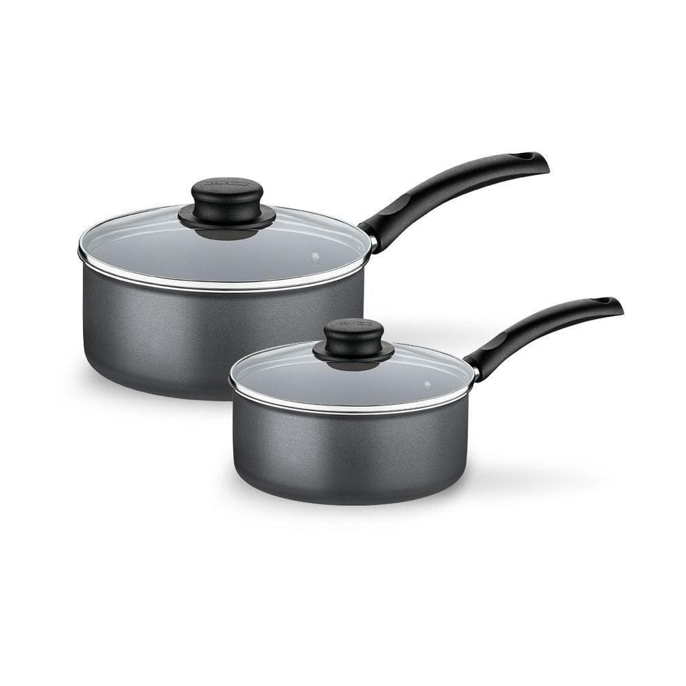 Jogo De Panelas Turim 2 Peças Alumínio Antiaderente 16cm E 18cm Chumbo Ptc - Tramontina