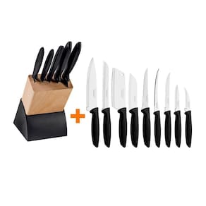 Kit - Faqueiro Plenus 6 Peças + 1 Faqueiro 9 Peças Plenus Preto - Tramontina
