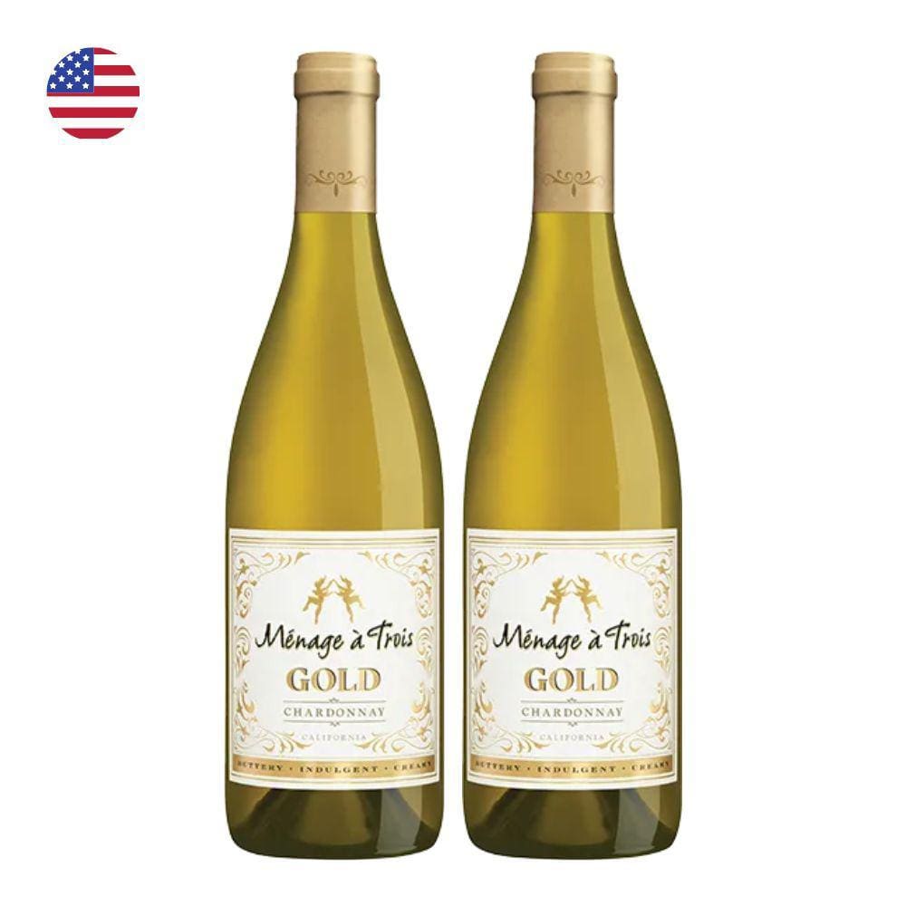 Kit 2 Vinhos Trinchero Ménage à Trois Gold Branco EUA 750ml