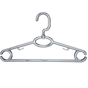 Cabide de Roupa Giratório Transparente Adulto Magazzino Plástico 42cm para Closet