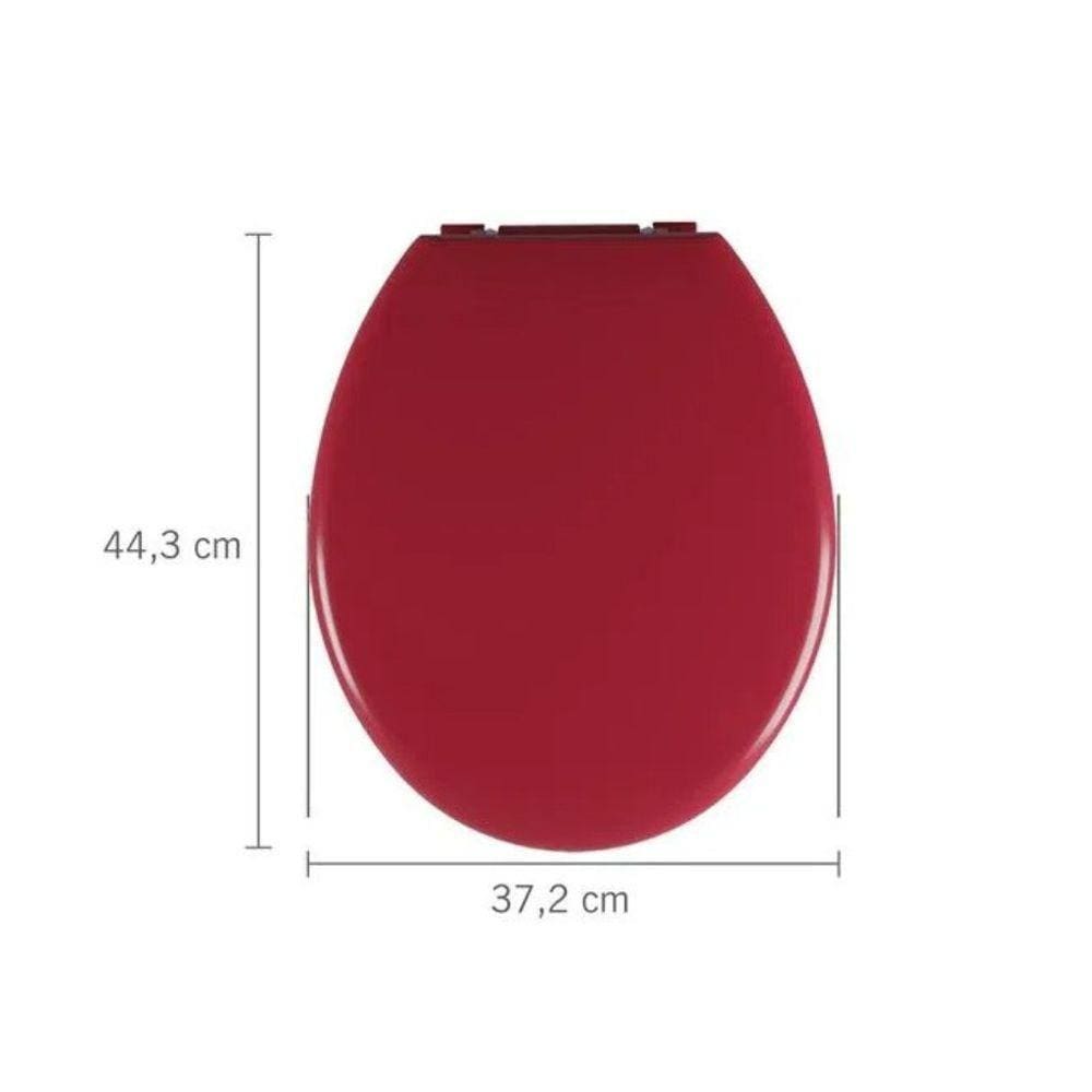 Assento Almofadado Oval - Astra Vermelho