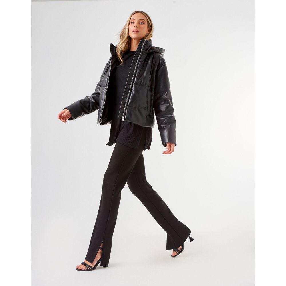 Calça Zinzane Feminino Legging Fenda - Preto