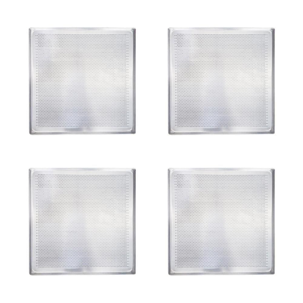 Kit - 4 Assadeiras Forma Bandeja Estampada Alumínio 35cm X 35cm Prp-004 Fc4emv - Imeca