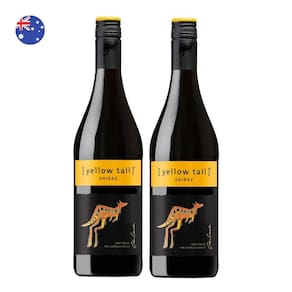 Kit 2 Vinhos Yellow Tail Shiraz Tinto Austrália 750ml